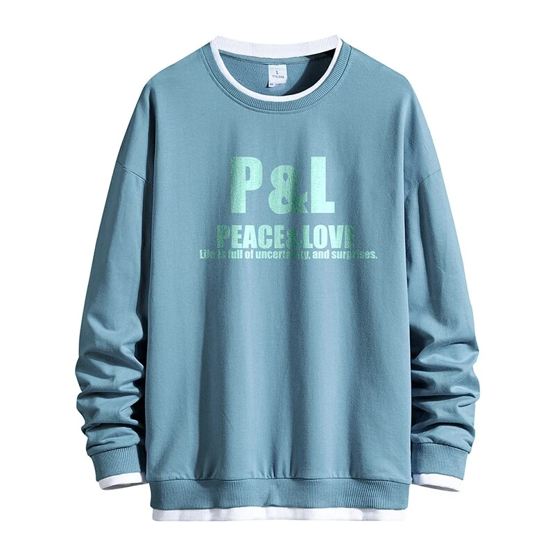 Herren Vintage Blauer Pullover