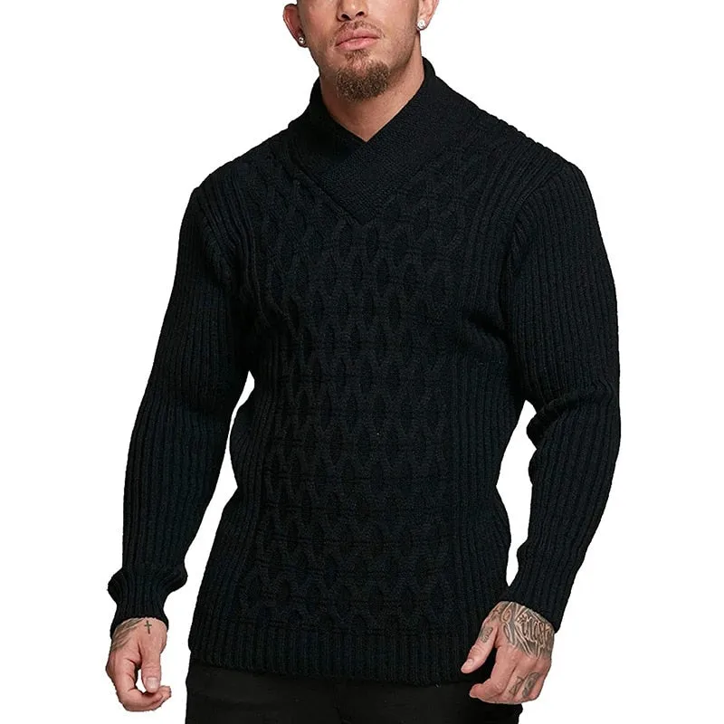 Vintage-Rollkragenpullover für Herren