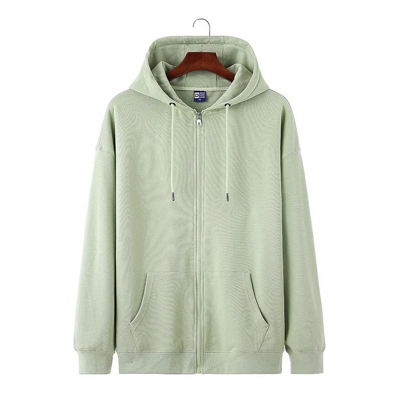 Vintage-Sweatshirt mit Kapuze und Reißverschluss