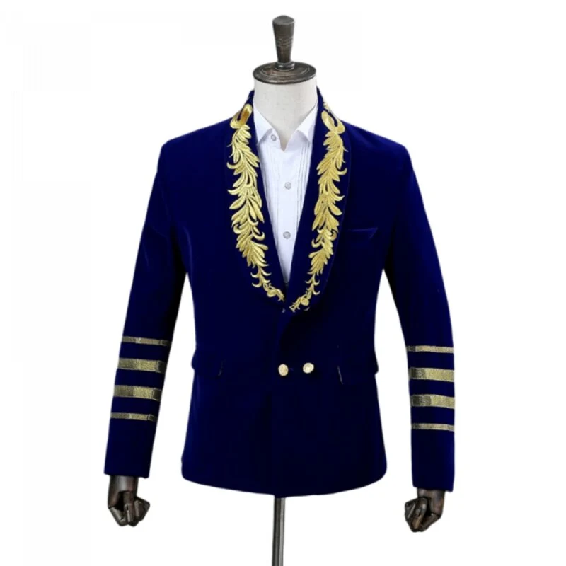 Vintage Königsblaue Jacke