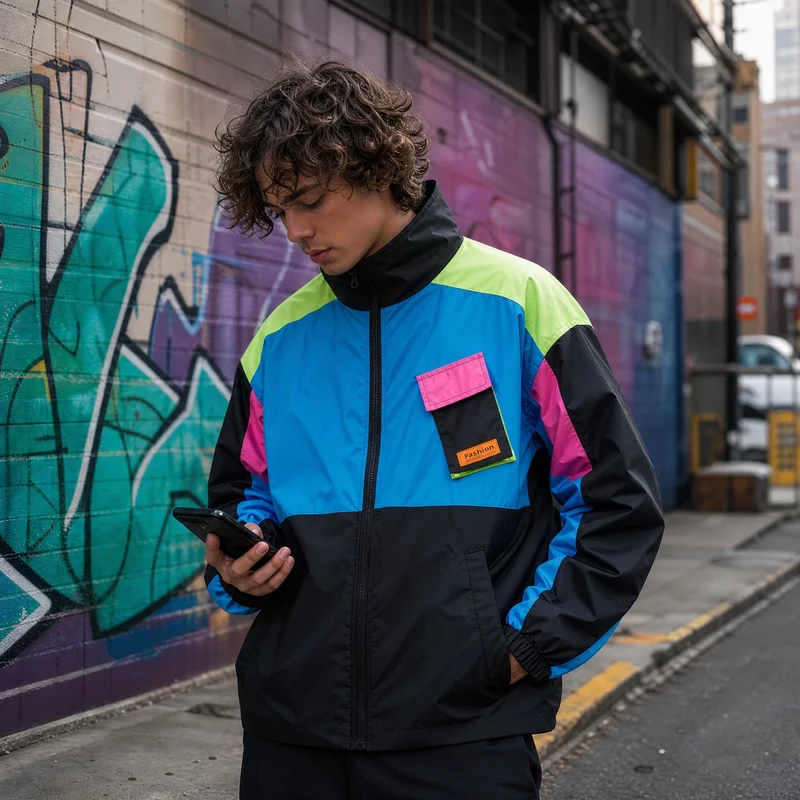 Vintage 90er Jahre Sportjacke