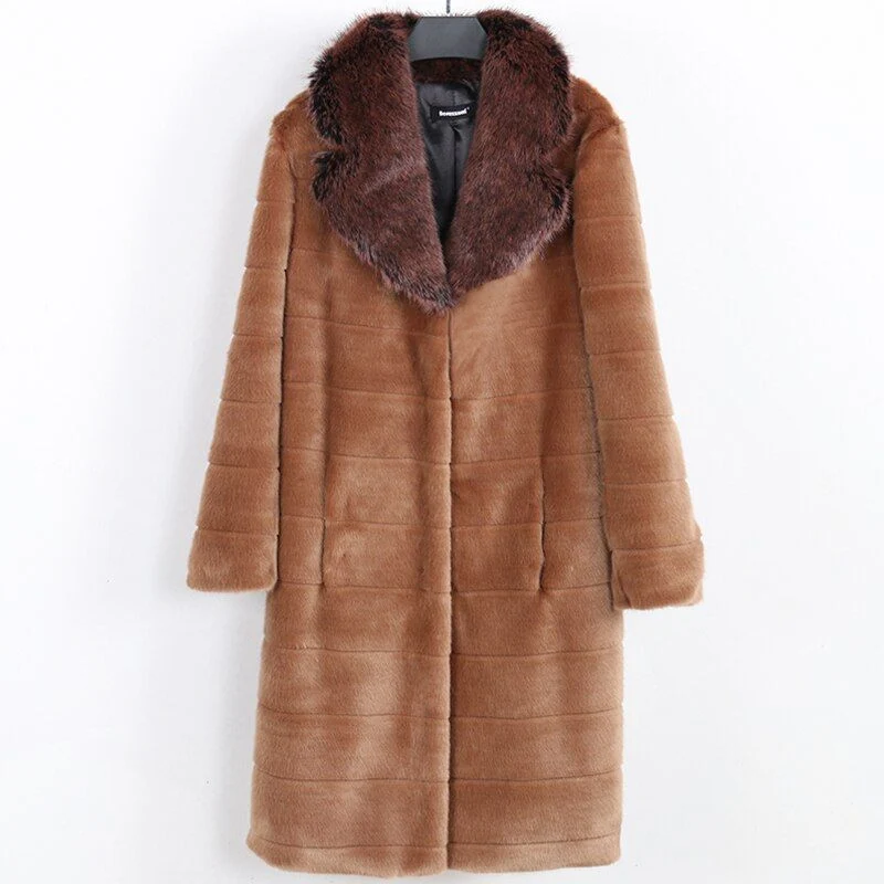 Damen Vintage Schaffellmantel
