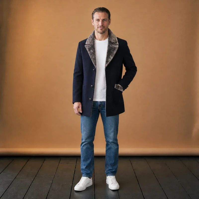 Vintage Herren Pelzmantel