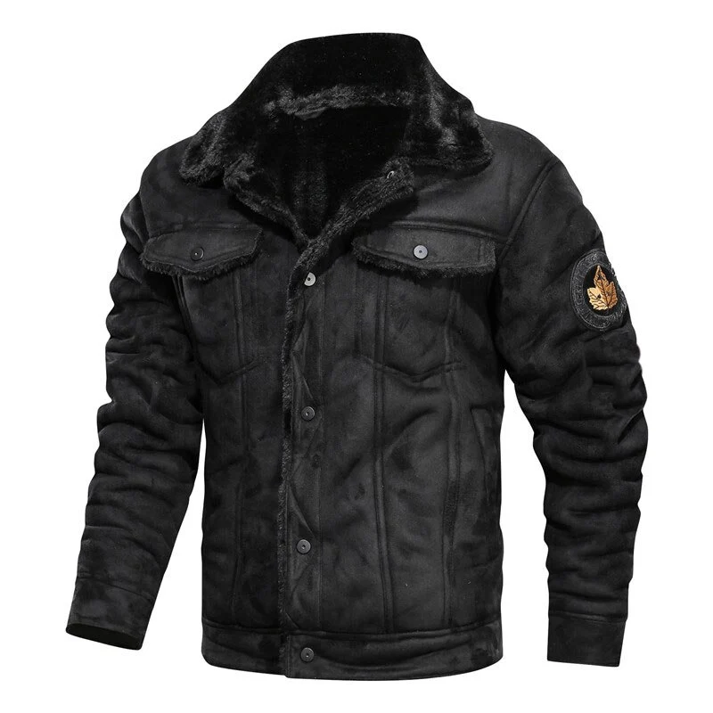 Vintage Motorrad Ledermantel