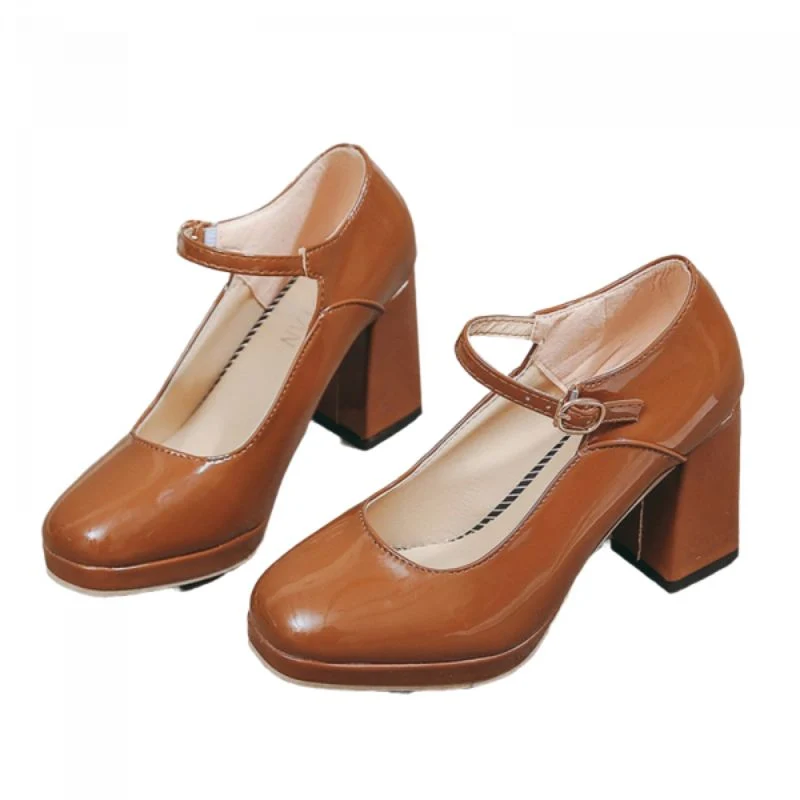 Brauner Vintage Damenschuh
