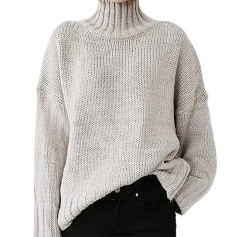 Vintage-Rollkragenpullover für Damen