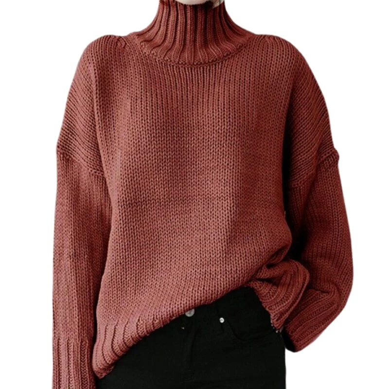 Vintage-Rollkragenpullover für Damen