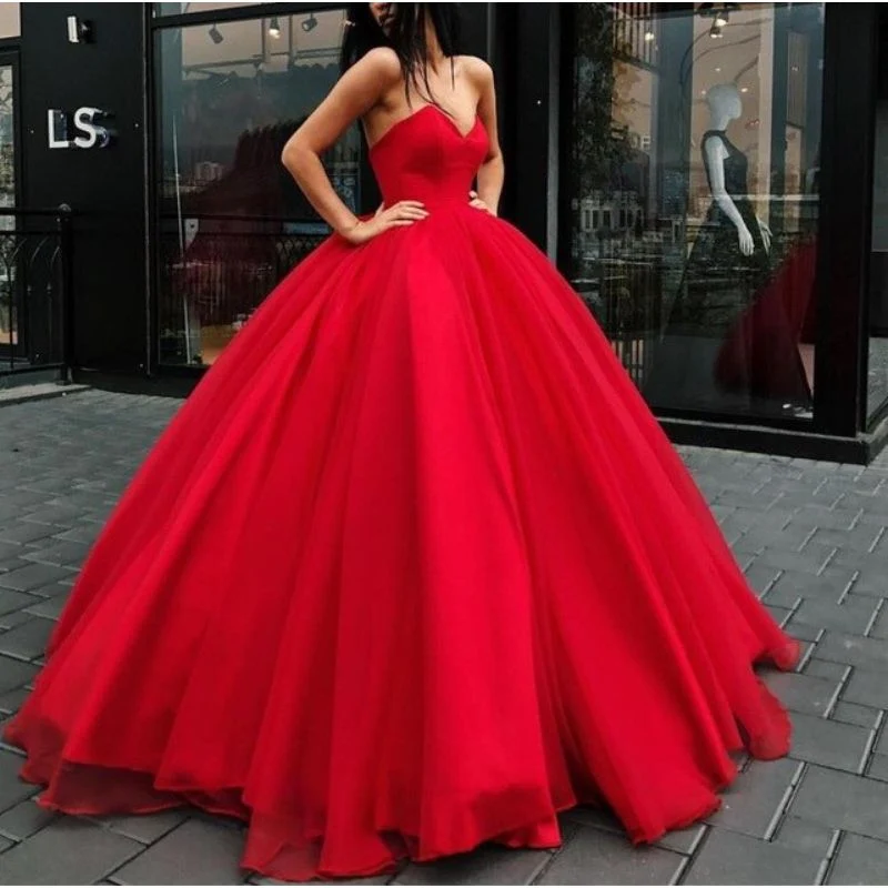 Rotes Vintage Hochzeitskleid