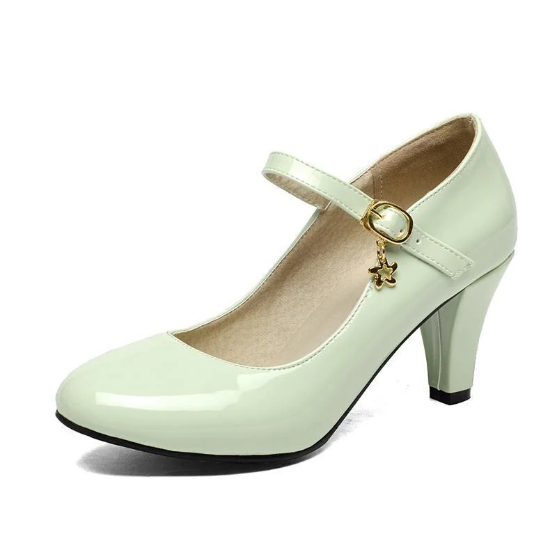 Grüner Schuh im Vintage-Stil