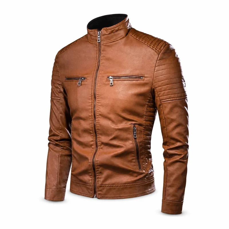 Vintage Motorrad-Lederjacke