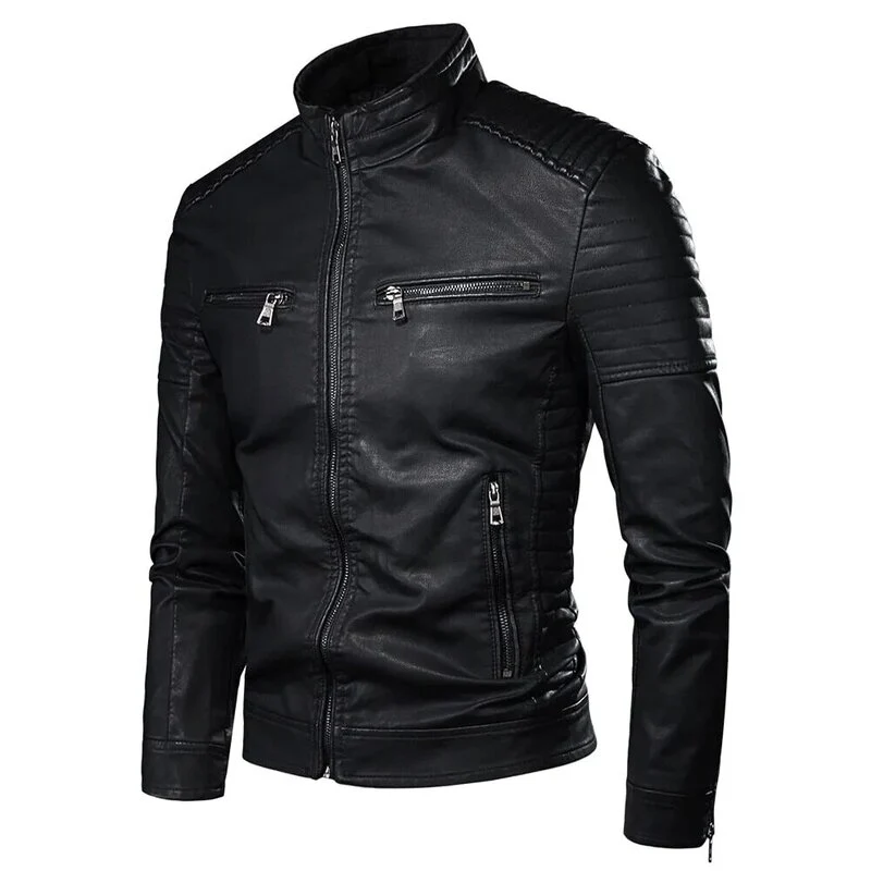 Vintage Motorrad-Lederjacke
