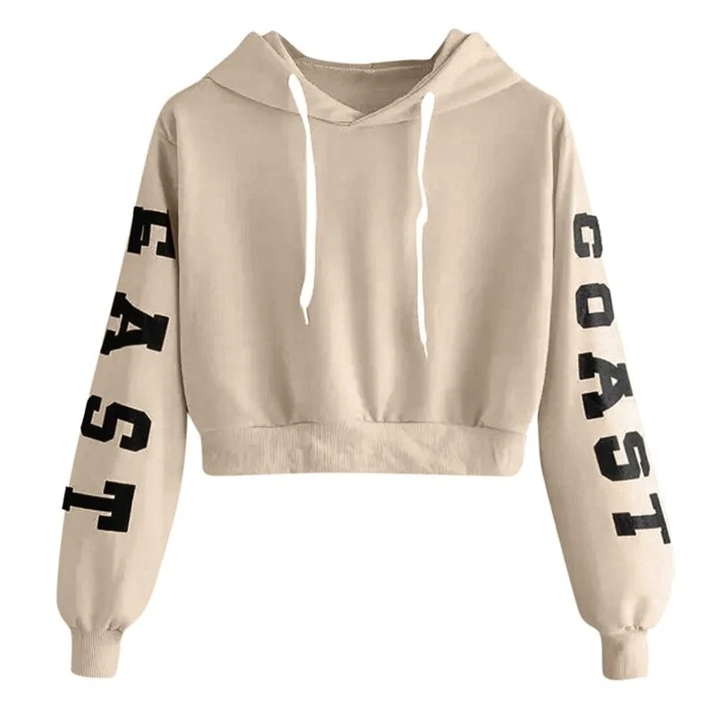 Vintage-Kapuzenpullover mit kurzem Schnitt
