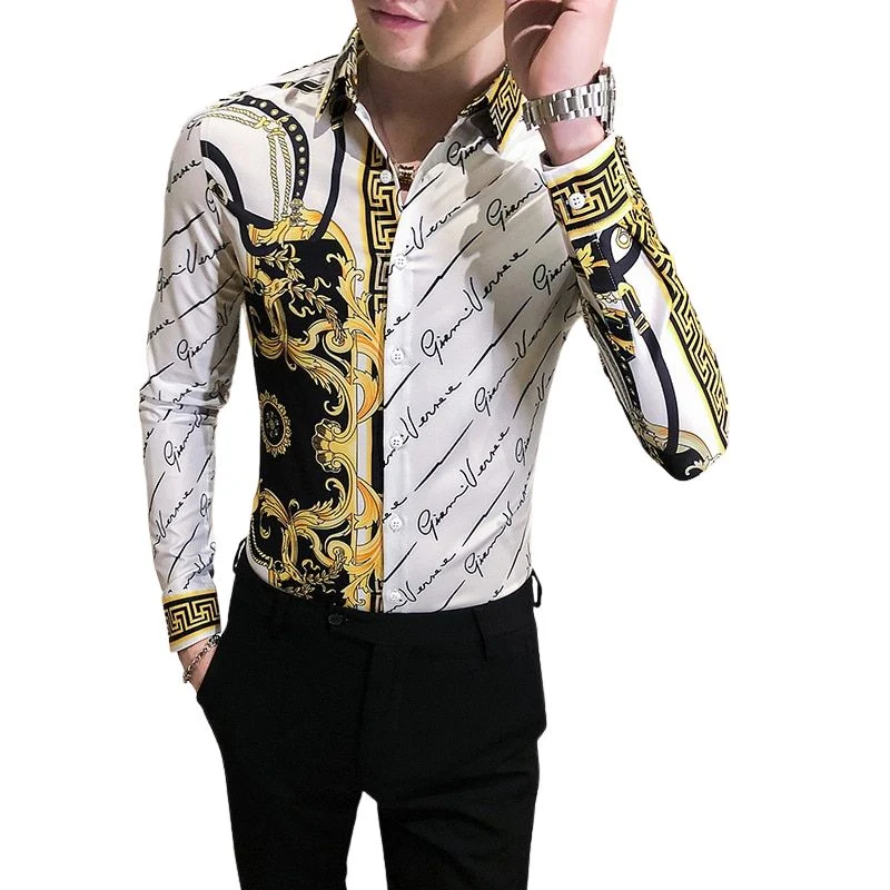 Vintage-Muster-Shirt