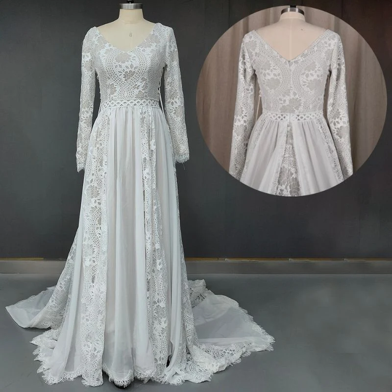 Vintage 1940er Jahre Hochzeitskleid im viktorianischen Stil