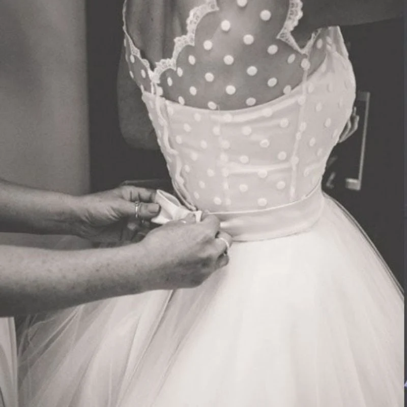 Vintage 1950er Hochzeitskleid