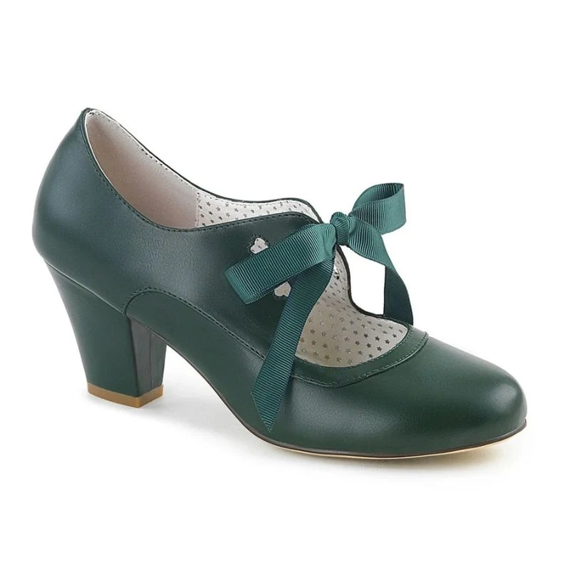 Vintage grüner Schuh