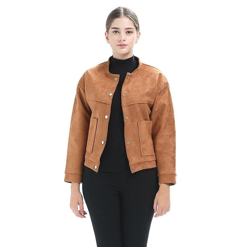 Vintage-Wildlederjacke für Damen