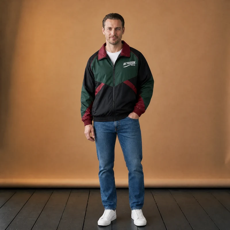 Vintage-Trainingsjacke für Herren