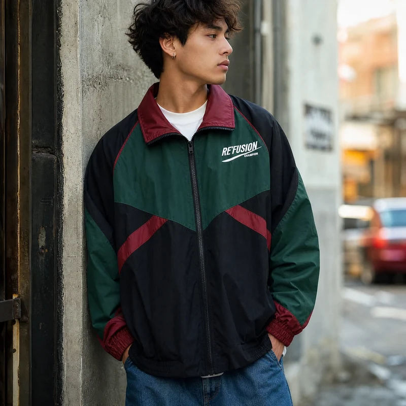 Vintage-Trainingsjacke für Herren