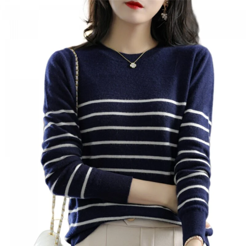 Gestreiftes Vintage-Sweatshirt für Damen