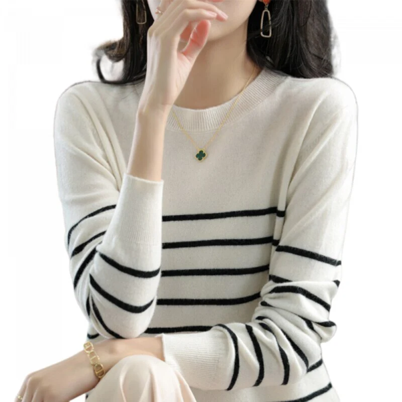 Gestreiftes Vintage-Sweatshirt für Damen