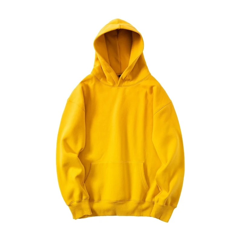 Vintage Gelber Kapuzenpullover