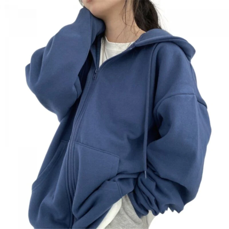 Vintage Damen Fleece Sweatshirt