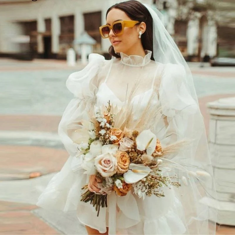 Vintage Midi Hochzeitskleid
