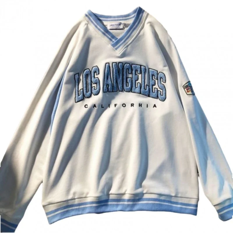 Damen-Sweatshirt aus Baumwolle im Vintage-Stil mit Kapuze