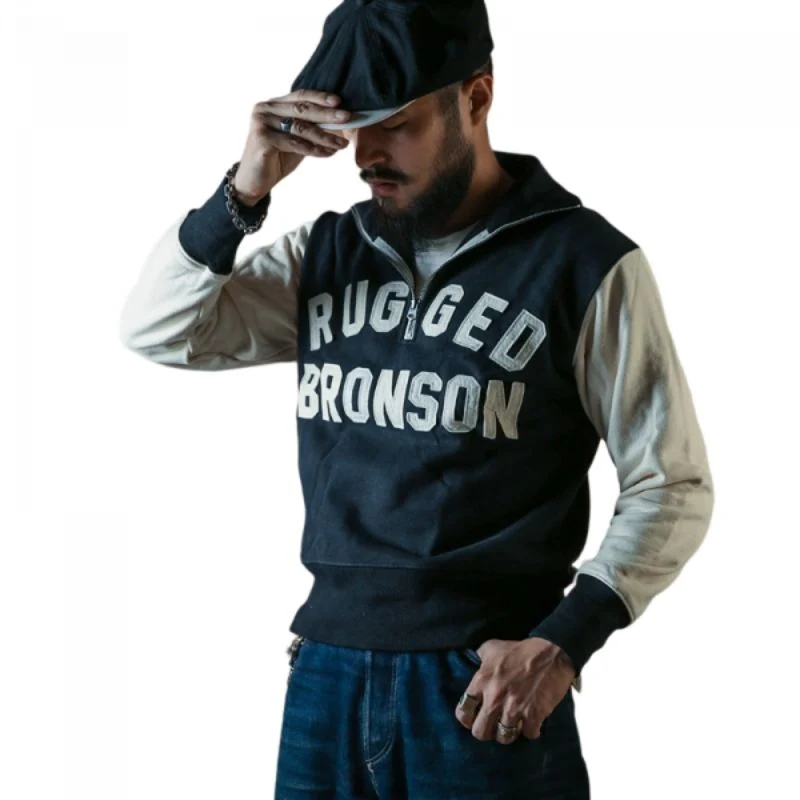 Vintage-Motorrad-Reißverschluss-Sweatshirt für Herren