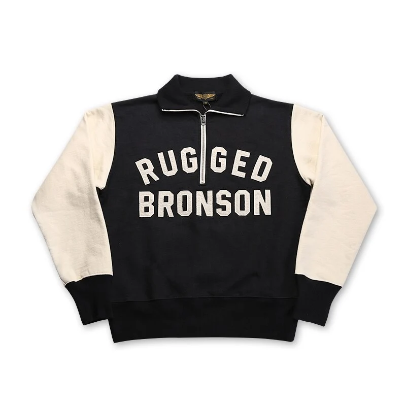 Vintage-Motorrad-Reißverschluss-Sweatshirt für Herren