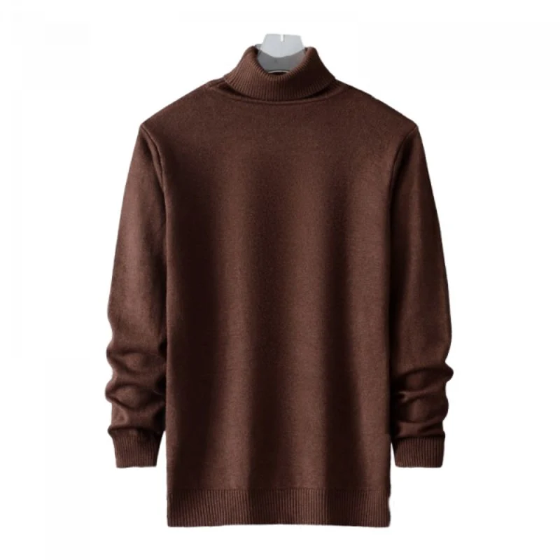 Braunes Vintage-Sweatshirt mit Reißverschluss für Herren