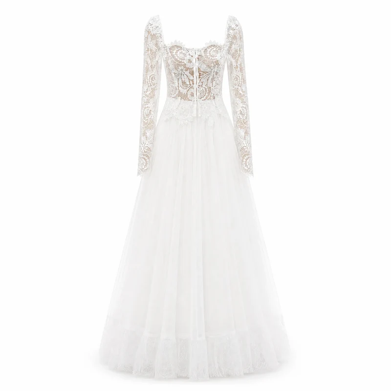 Vintage Zweiteiliges Hochzeitskleid