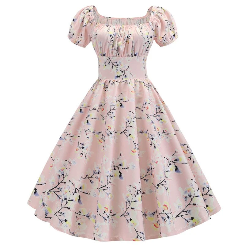 Mittellanges Vintage-Abendkleid aus den 60er Jahren