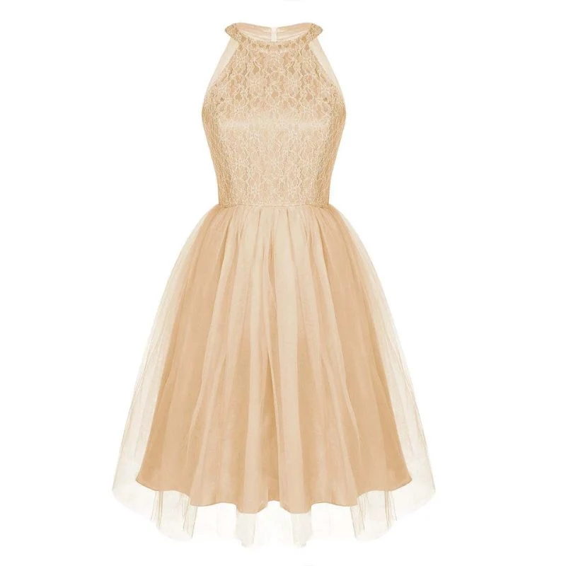 Vintage Elfenbein Spitzenkleid