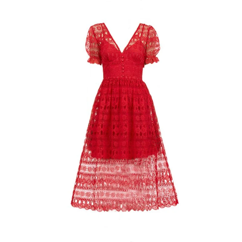 Vintage Spitzen-Cocktailkleid