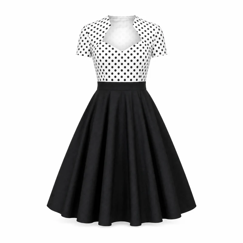 Vintage-Kleid in Übergröße
