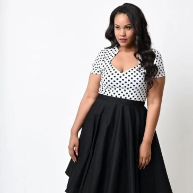 Vintage-Kleid in Übergröße