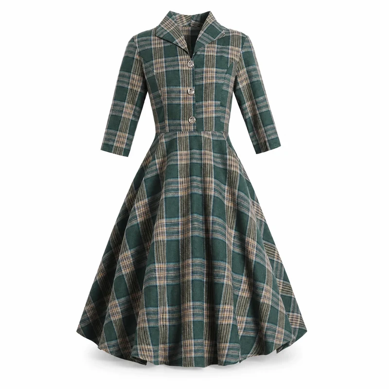 Vintage Winterkleid 50