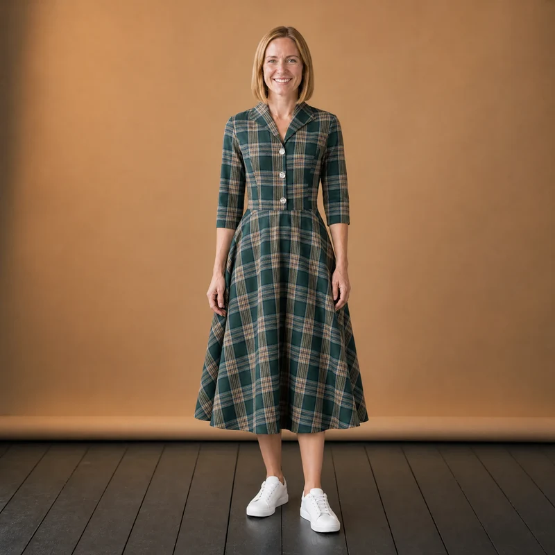 Vintage Winterkleid 50