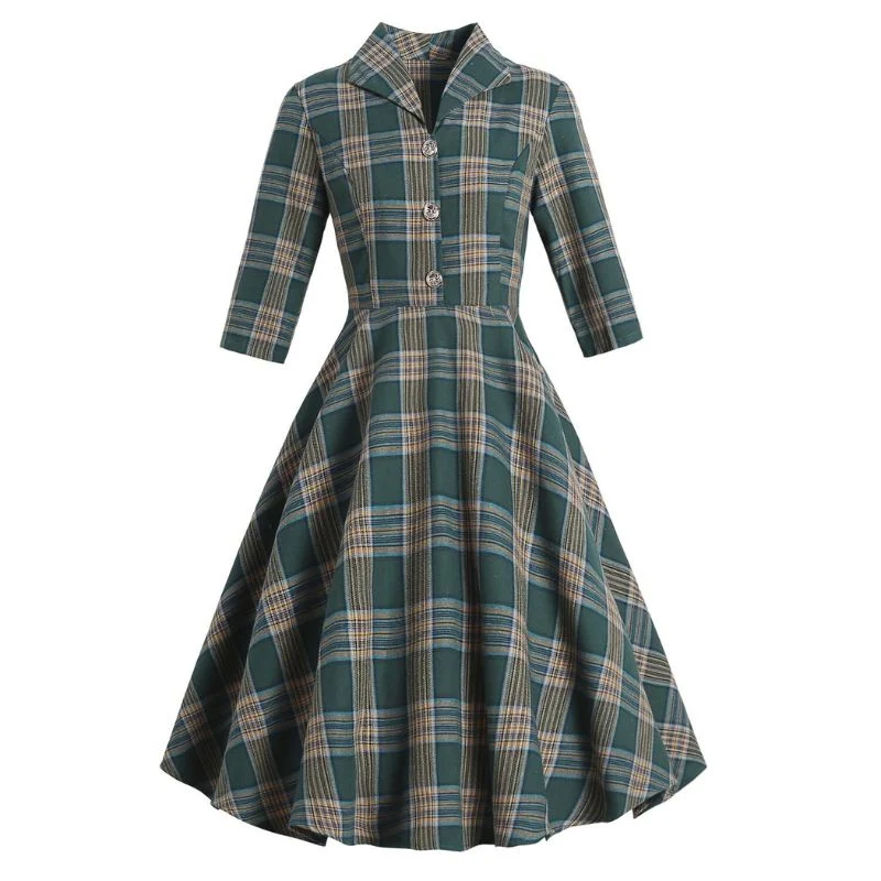 Vintage Winterkleid 50