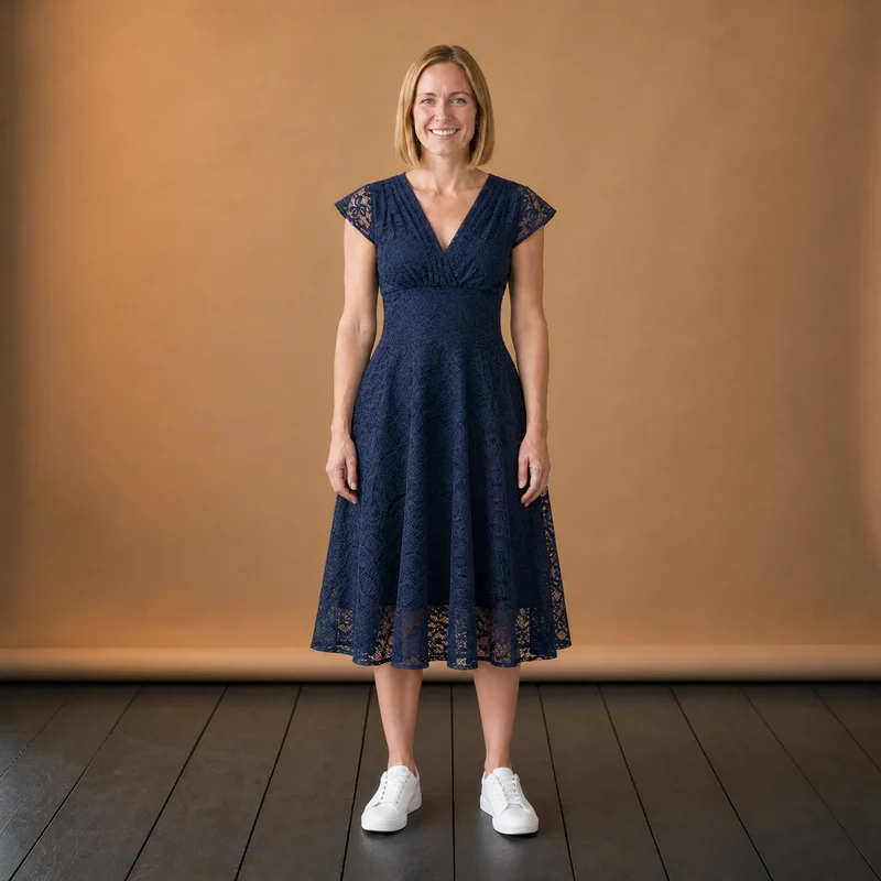 Vintage-Zeremonienkleid für Damen