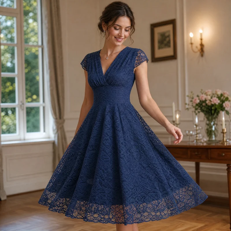 Vintage-Zeremonienkleid für Damen