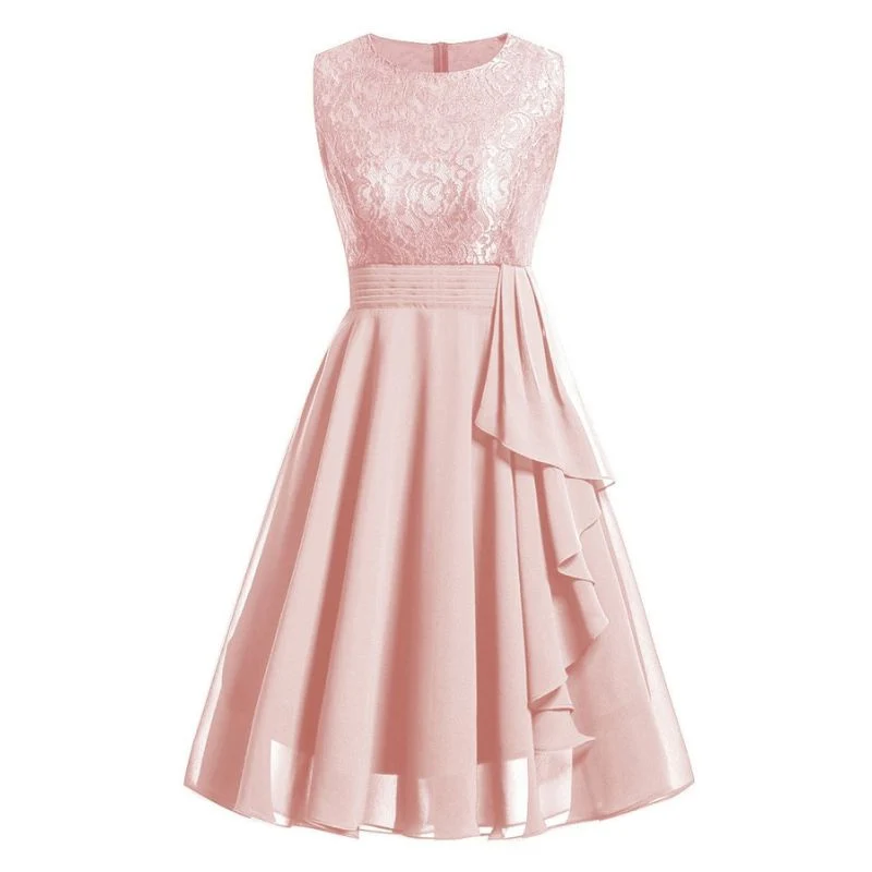 Rosa Abendkleid aus den 1950er Jahren