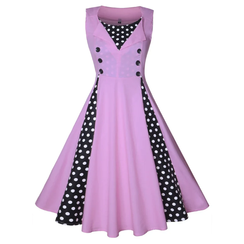 50er Jahre Vintage Langes Sommerkleid