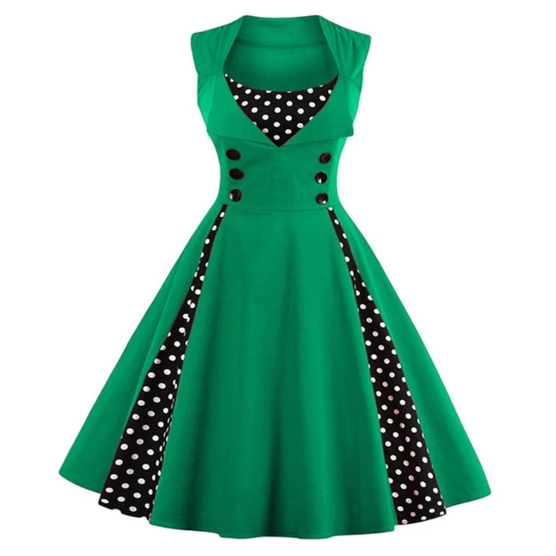 50er Jahre Vintage Langes Sommerkleid