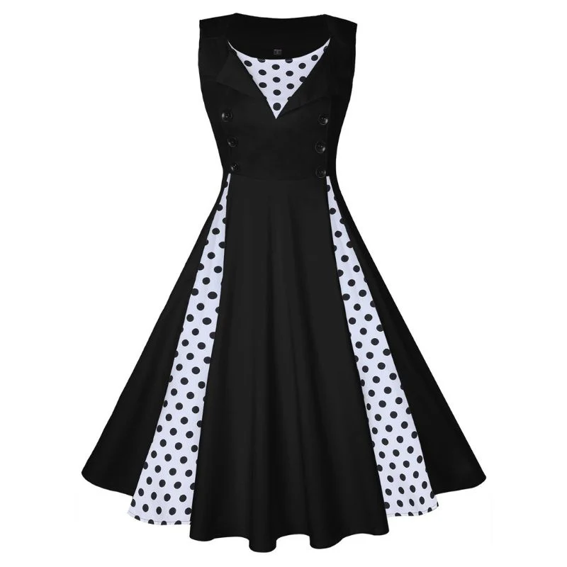 50er Jahre Vintage Langes Sommerkleid
