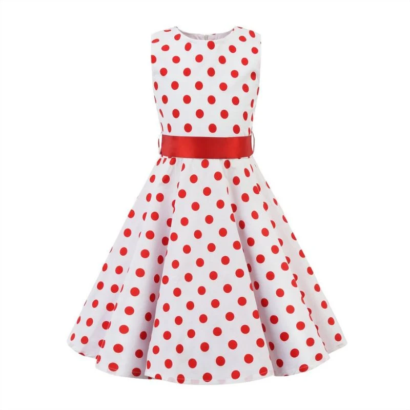 Vintage-Mädchenkleid aus den 1950er Jahren
