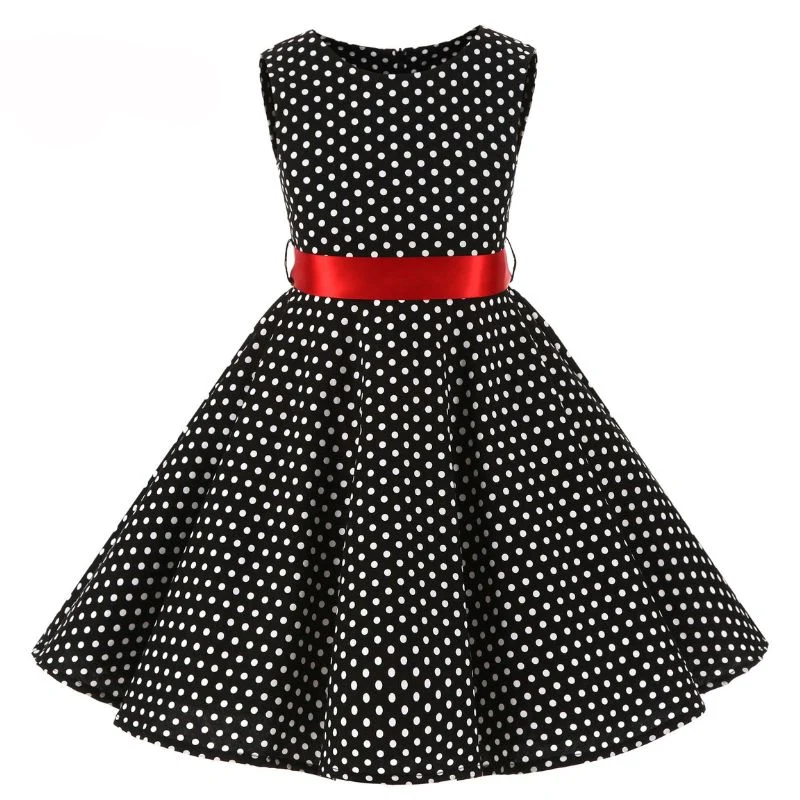 Vintage-Mädchenkleid aus den 1950er Jahren