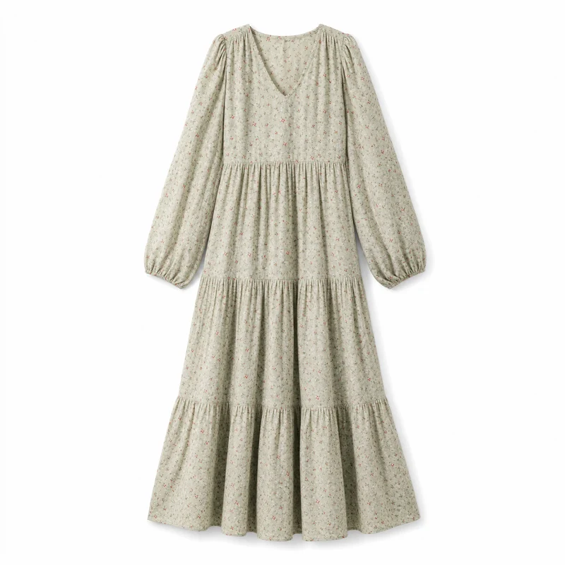 Boho Vintage Maxikleid